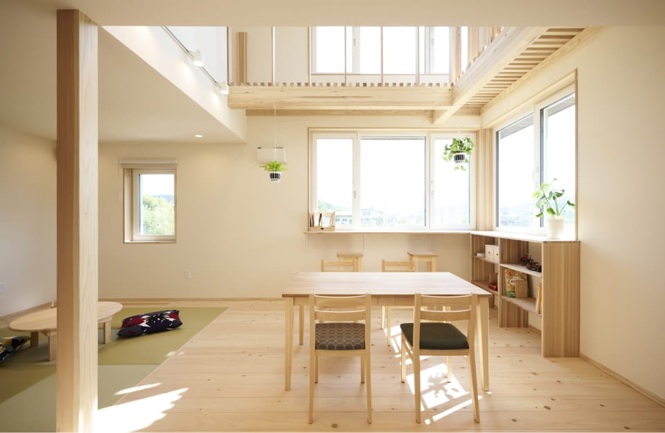 モデルハウスの見どころ 夏は涼しく、冬は暖かい